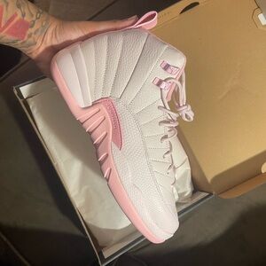 Pink Grade school Jordan 12